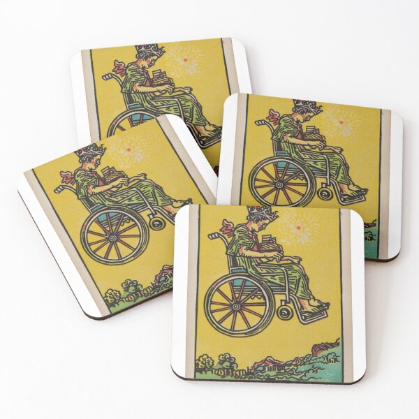 Item preview, keep on rolling classic wheelchair tarot  designed and sold by MendaciousMina.
