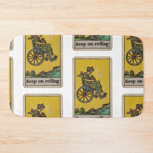 Item preview, keep on rolling classic wheelchair tarot  designed and sold by MendaciousMina.