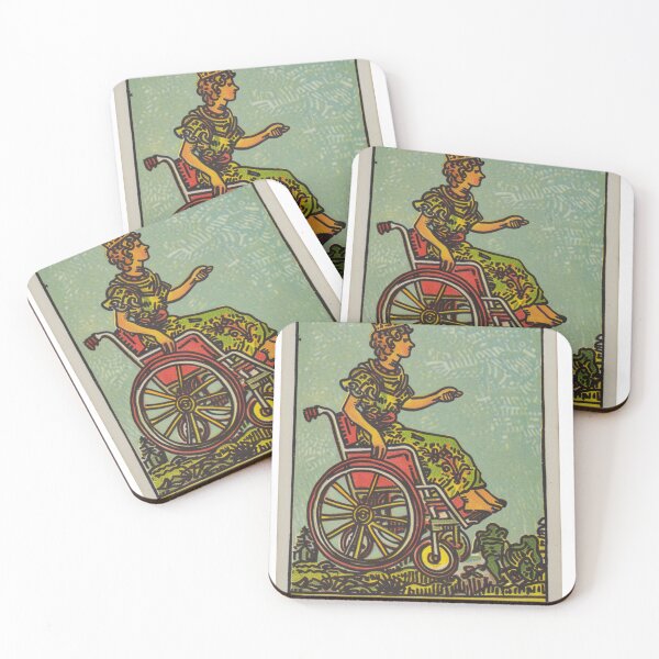 Item preview, keep on rolling classic wheelchair tarot  designed and sold by MendaciousMina.