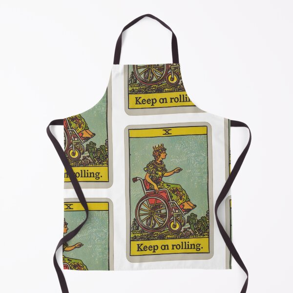 Item preview, keep on rolling classic wheelchair tarot  designed and sold by MendaciousMina.