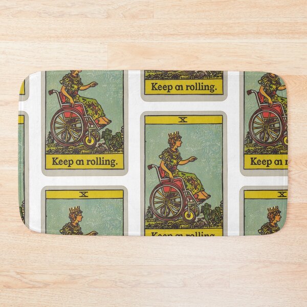 Item preview, keep on rolling classic wheelchair tarot  designed and sold by MendaciousMina.