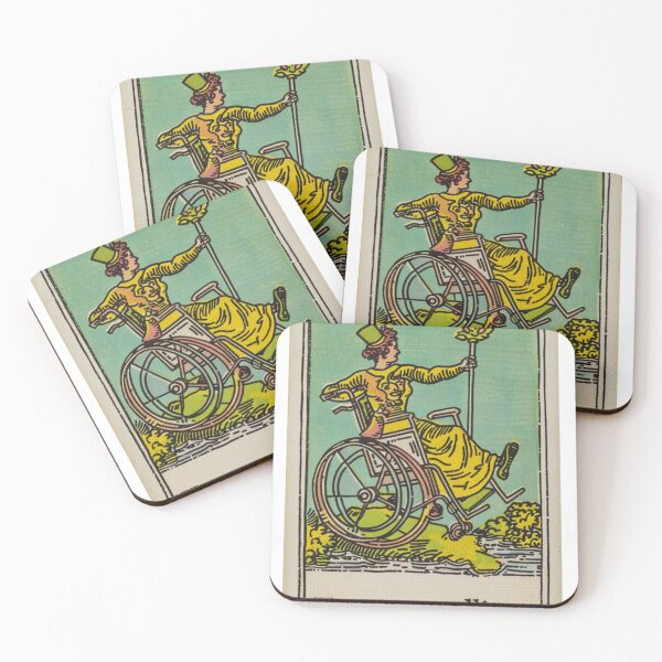 Item preview, keep on rolling classic wheelchair tarot  designed and sold by MendaciousMina.