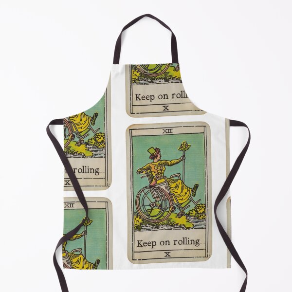 Item preview, keep on rolling classic wheelchair tarot  designed and sold by MendaciousMina.