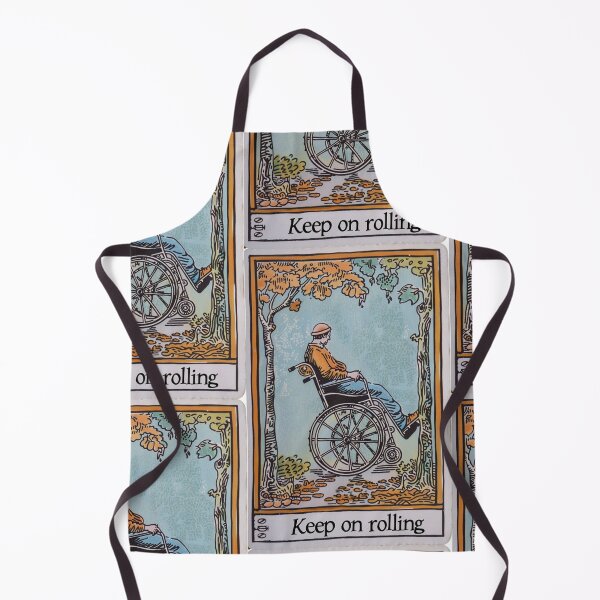 Item preview, keep on rolling classic wheelchair tarot  designed and sold by MendaciousMina.