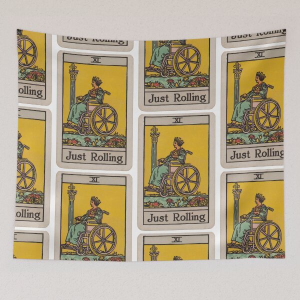 Item preview, just rolling classic wheelchair tarot  designed and sold by MendaciousMina.