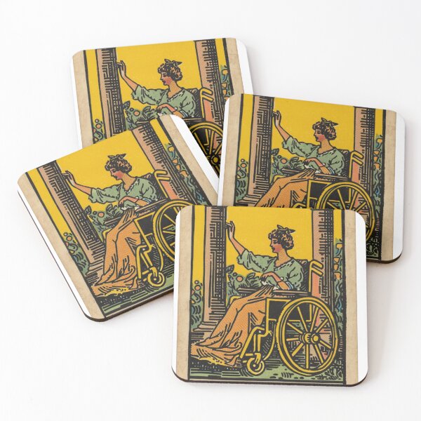 Item preview, Going with the roll classic wheelchair tarot  designed and sold by MendaciousMina.