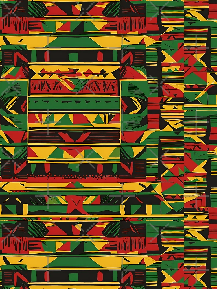 Thumbnail 3 of 3, Scarf, Modern Rasta Patterns for Apparel designed and sold by RasTafariDesign.