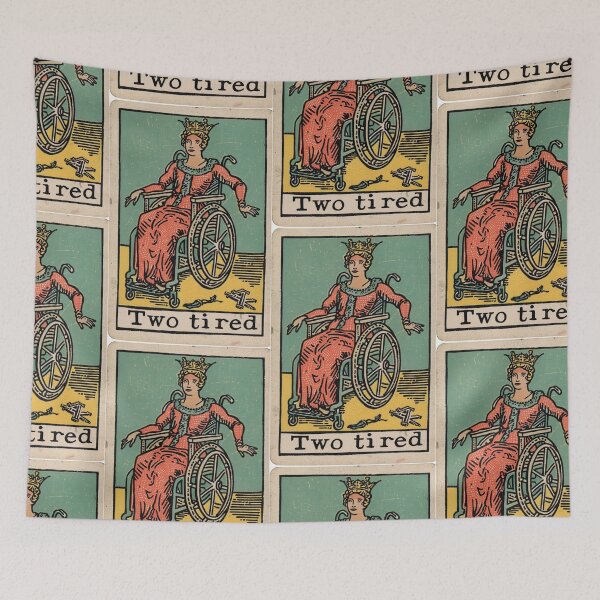 Item preview, two tired classic wheelchair tarot  designed and sold by MendaciousMina.