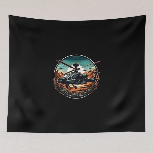 Item preview, Apache helicopter in desert  designed and sold by BeztProductz.