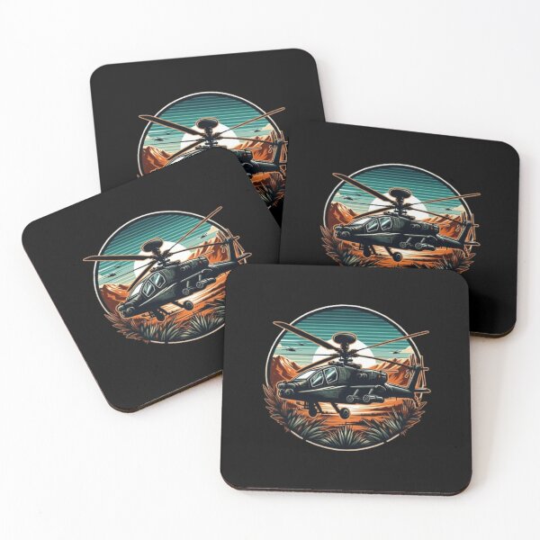Item preview, Apache helicopter in desert  designed and sold by BeztProductz.