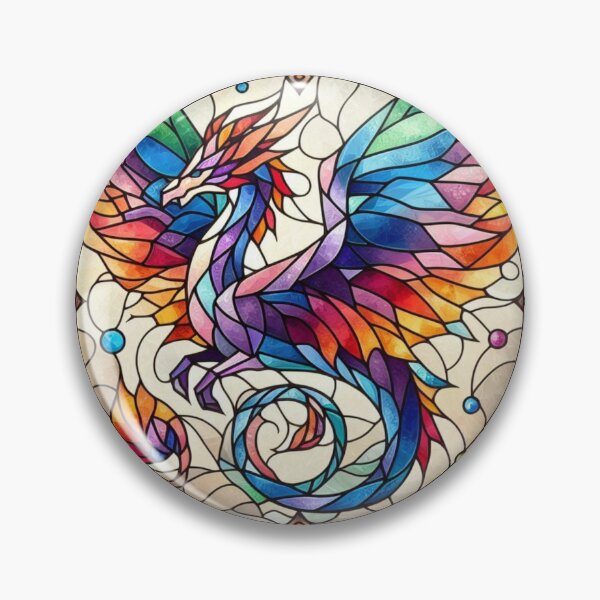 Item preview, Stained Glass Dragon designed and sold by Pixelalchemy31.