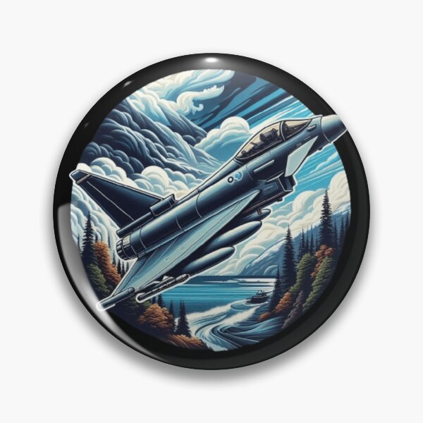 Item preview, Typhoon fighter flying over ocean designed and sold by BeztProductz.