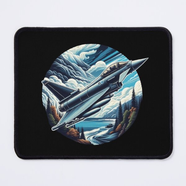Item preview, Typhoon fighter flying over ocean designed and sold by BeztProductz.