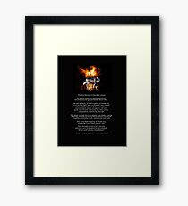 The TWO WOLVES CHEROKEE TALE Framed Print