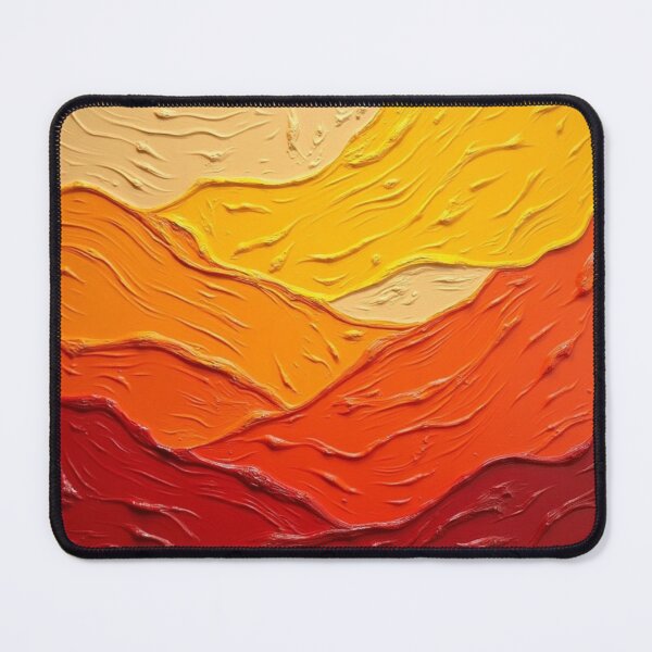 Item preview, Fiery Horizons: Abstract Oil Painting in Warm Tones designed and sold by lamp148.