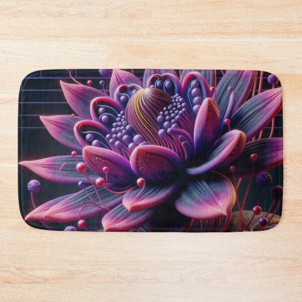 Item preview, Purple Musical Alien flower background wallpaper designed and sold by Expressions-Sel.