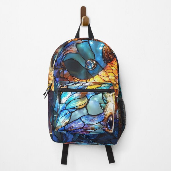 Item preview, Adorable Baby Sloth Mermaid in Stained Glass Style Fantasy designed and sold by Matt's Artificial Nature.