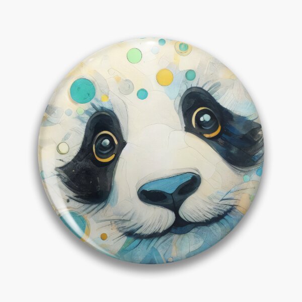Item preview, Sweet cute Panda Bear peeking at you designed and sold by FOLK ART FUSION by heidiannemorris.