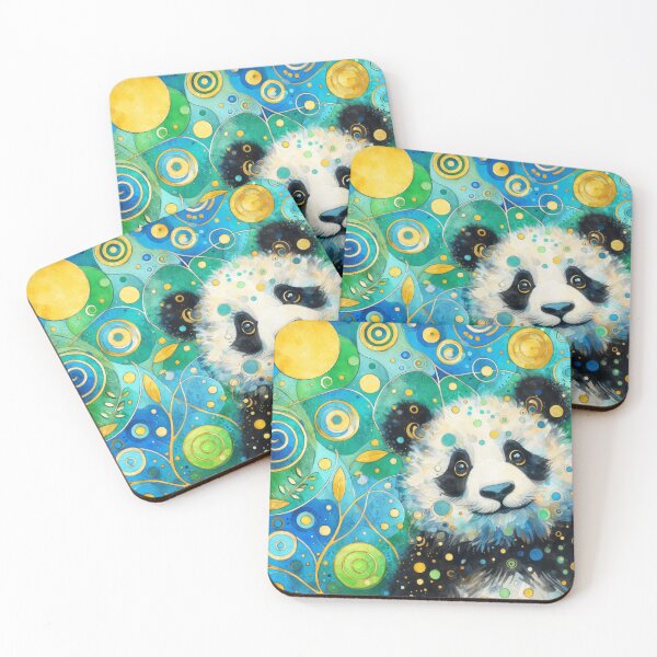 Item preview, Sweet cute Panda Bear peeking at you designed and sold by FOLK ART FUSION by heidiannemorris.
