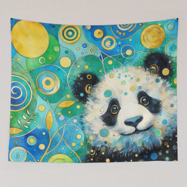 Item preview, Sweet cute Panda Bear peeking at you designed and sold by FOLK ART FUSION by heidiannemorris.
