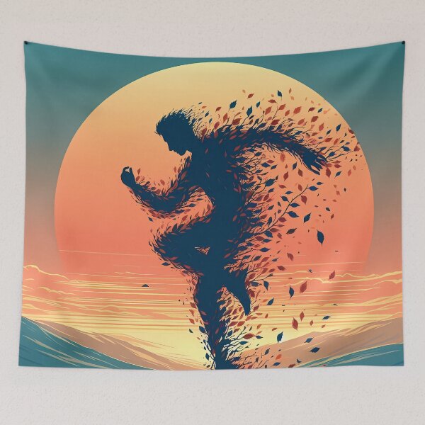 Item preview, Man Made of Leaves, Ai Generated Art  designed and sold by ACC .