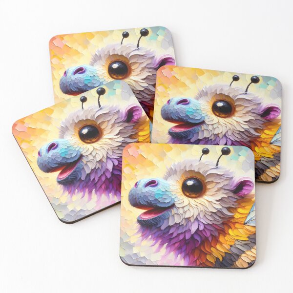 Item preview, Adorable hippo-bee art designed and sold by EmeraldeaArt.