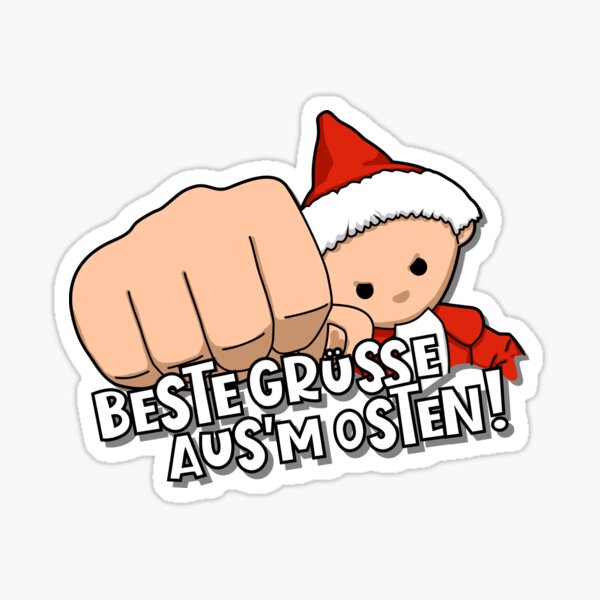Sandmann - Best regards from the East! Sticker