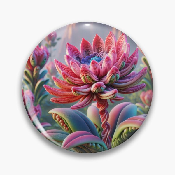 Item preview, Pink Alien flower background wallpaper designed and sold by Expressions-Sel.
