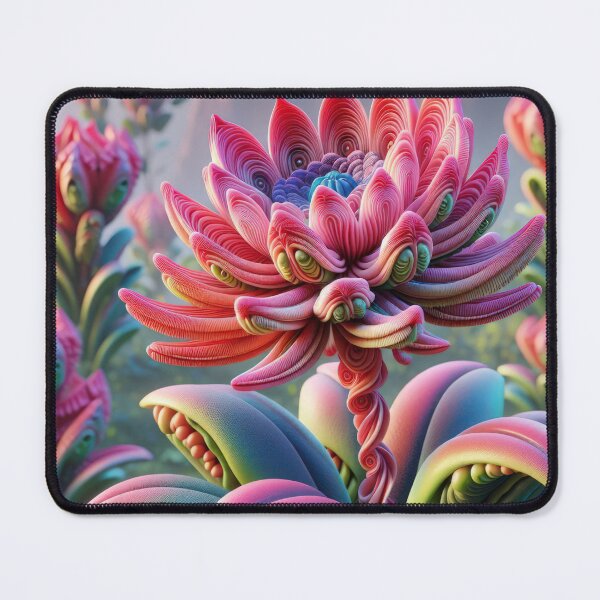 Item preview, Pink Alien flower background wallpaper designed and sold by Expressions-Sel.