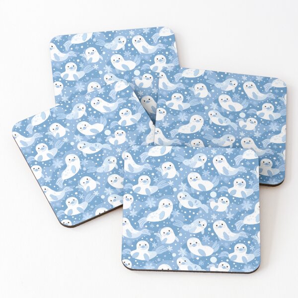 Item preview, Seal Blue Winter Pattern designed and sold by palaco210.