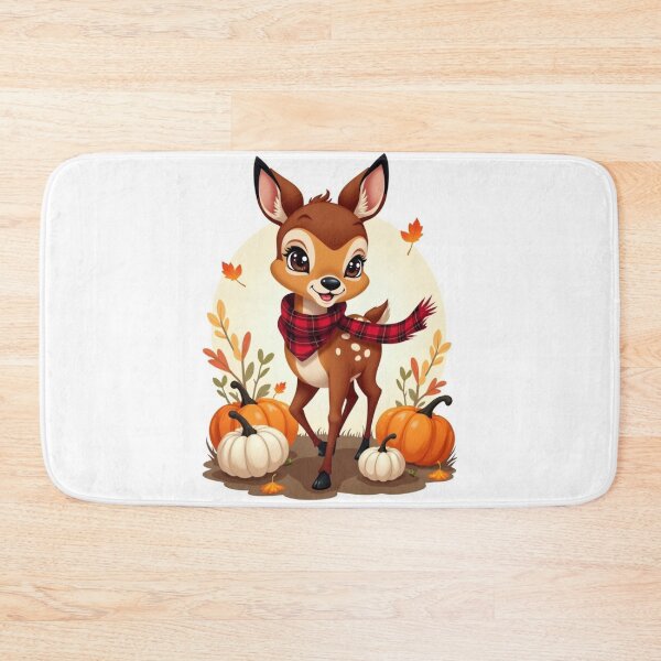 Item preview, Fall Themed for Girl Bambi in Plaid Scarf designed and sold by ArtfullyRooted.