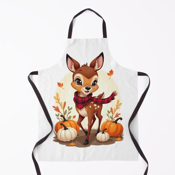 Item preview, Fall Themed for Girl Bambi in Plaid Scarf designed and sold by ArtfullyRooted.