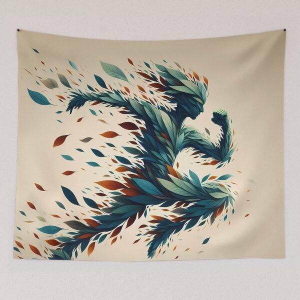 Item preview, Man Made of Leaves, Ai Generated Art  designed and sold by ACC .