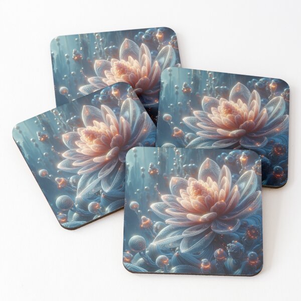 Item preview, Radiant Alien flower background wallpaper designed and sold by Expressions-Sel.