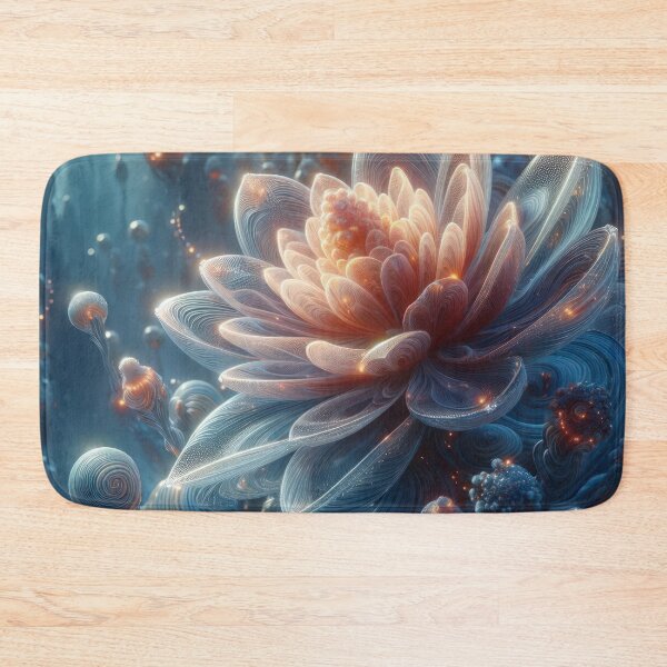 Item preview, Radiant Alien flower background wallpaper designed and sold by Expressions-Sel.
