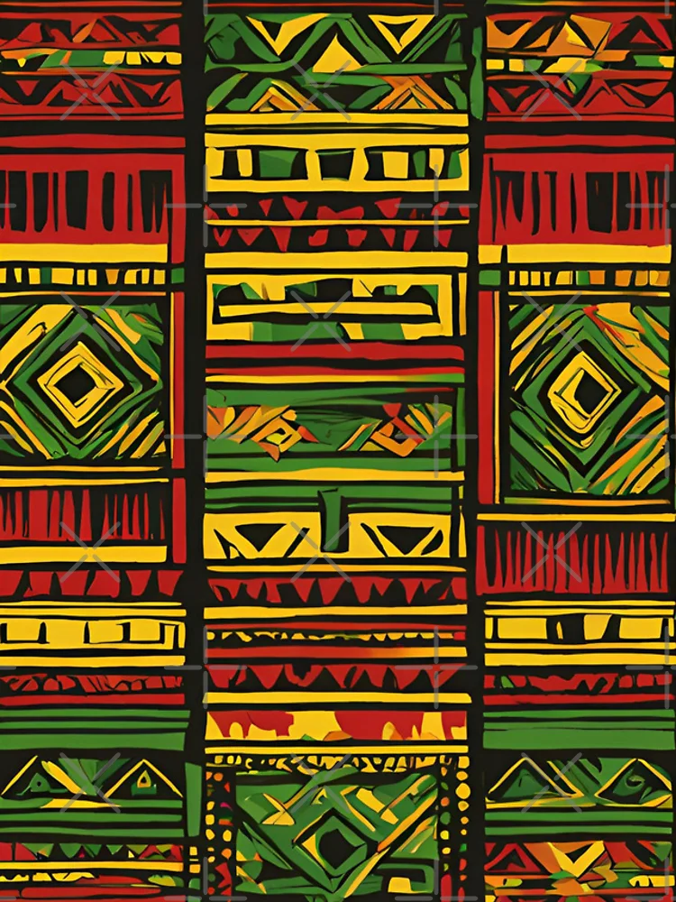 Thumbnail 4 of 4, iPhone Case, Modern Rasta Patterns for Apparel designed and sold by RasTafariDesign.