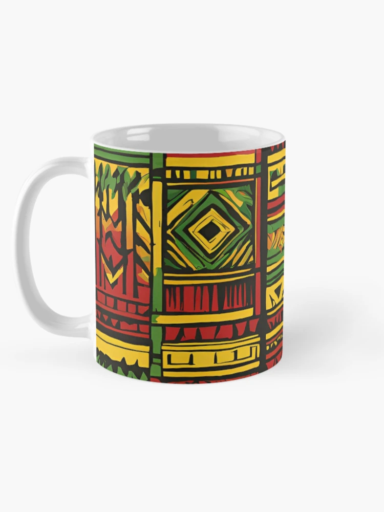 Thumbnail 5 of 6, Coffee Mug, Modern Rasta Patterns for Apparel designed and sold by RasTafariDesign.