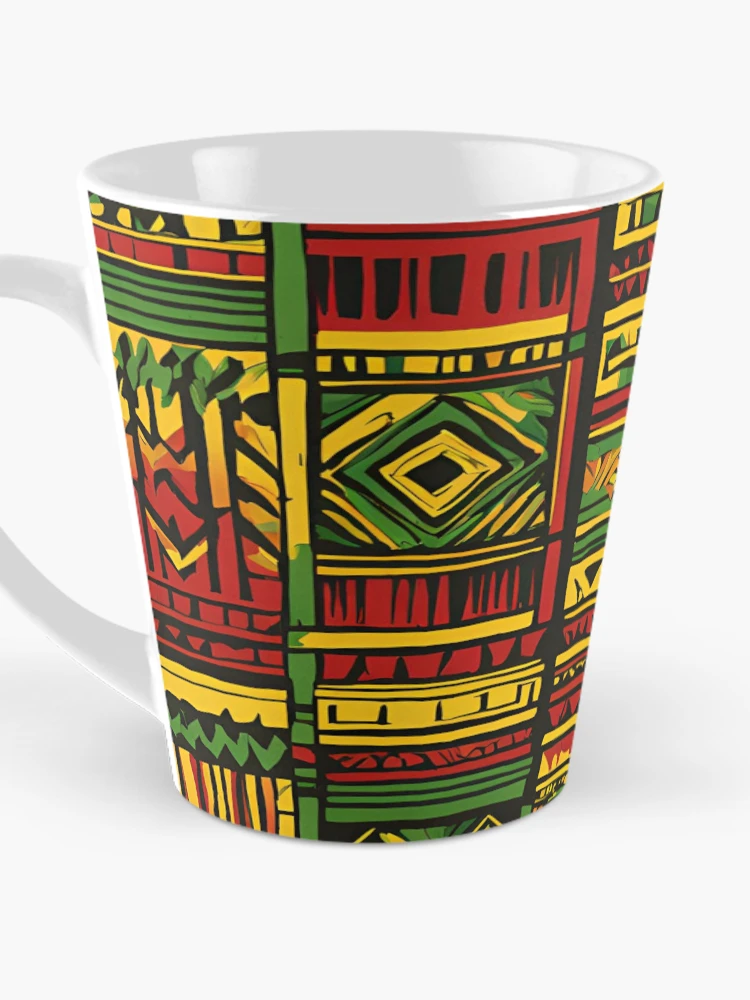 Thumbnail 3 of 4, Coffee Mug, Modern Rasta Patterns for Apparel designed and sold by RasTafariDesign.