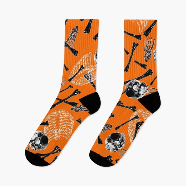 Item preview, Orange Xray Skull And Crossbones designed and sold by Sartoris Art.