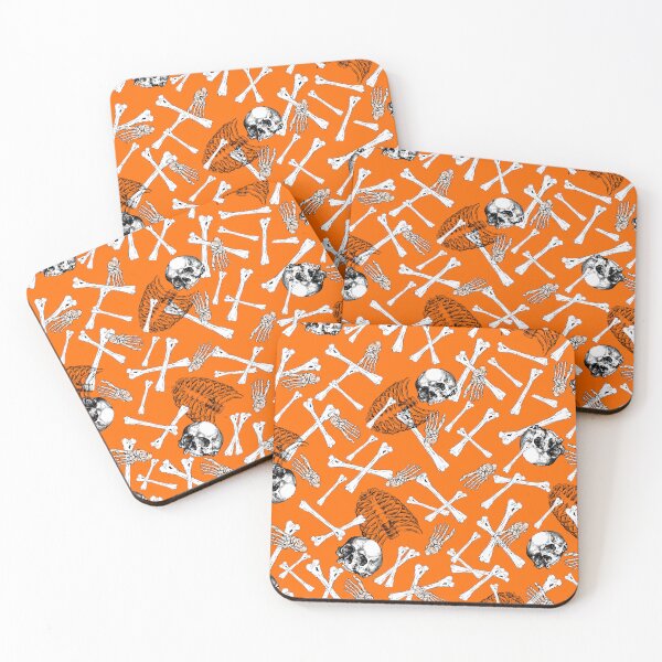 Item preview, Orange Skull And Crossbones designed and sold by Sartoris Art.