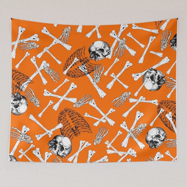 Item preview, Orange Skull And Crossbones designed and sold by Sartoris Art.