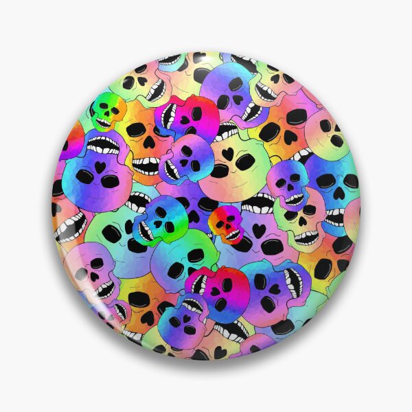 Artikelvorschau, Bunte Totenkopfköpfe entworfen und verkauft von Sartoris Art.