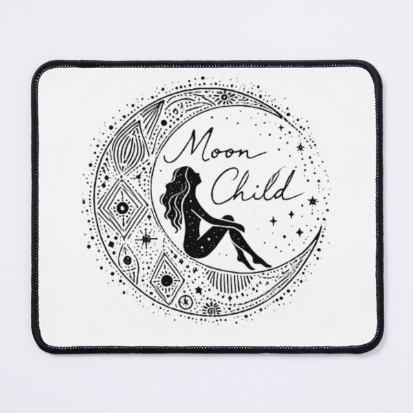 Item preview, Moon Child - Celestial Boho Art" designed and sold by GemBob Creations.