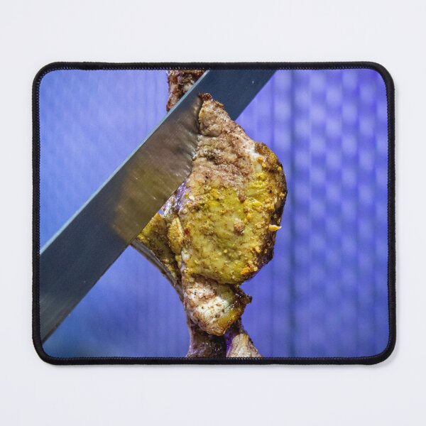 Item preview, Lamb Shish Being Cut for Cooking designed and sold by Shafiq Khan.