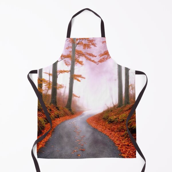 Item preview, Autumn Pathway in Fog: Enchanted Forest Design with Mystical Glow designed and sold by rajasekhark.