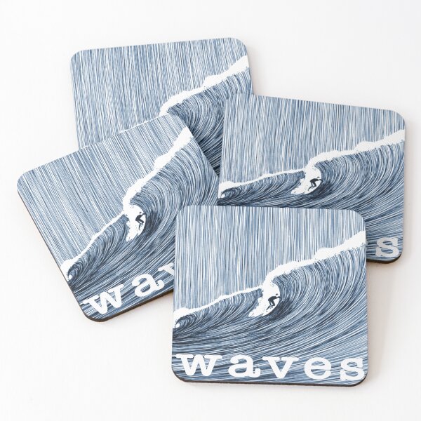 Item preview, Waves - Vintage Big Wave Surfer Surfing Art  designed and sold by Kludoman.