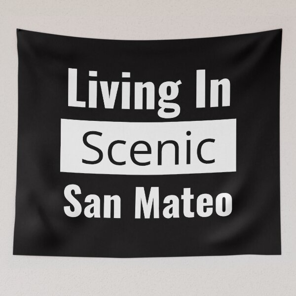 Item preview, "Vivir en el pintoresco San Mateo": ¡los habitantes de San Mateo muestran su orgullo por San Mateo! designed and sold by AlphaBetulia.