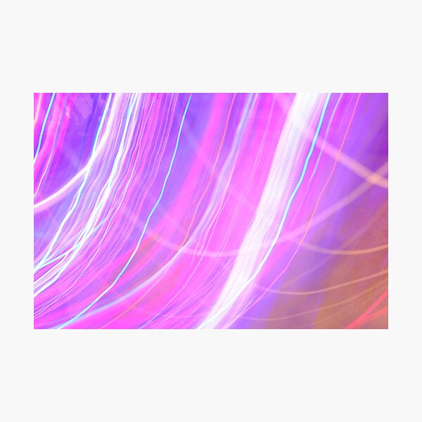 Neon Long Exposure One Photographic Print