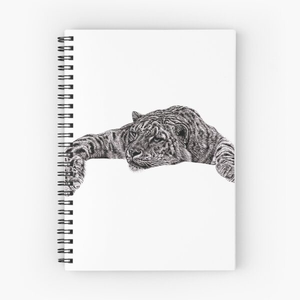 Item preview, Relaxing snow leopard designed and sold by LorenDowding.