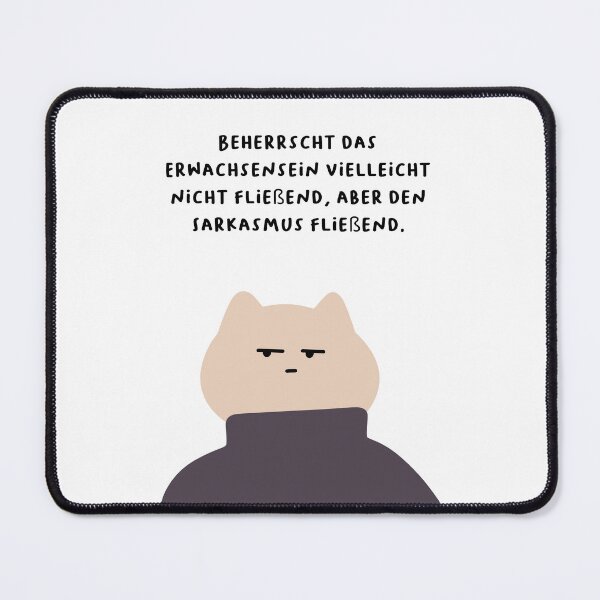 Item preview, Beherrscht das Erwachsensein vielleicht nicht fließend, aber den Sarkasmus fließend. | Handwritten-style Font designed and sold by RM-Journey.